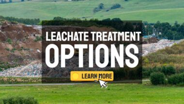 Image text: "Leachate Treatment Options for MSW Landfills".