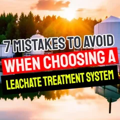 Image with the text: "7 Mistakes to avoid when choosing a leachate treatment system."
